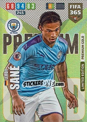 Sticker Leroy Sané - FIFA 365: 2019-2020. Adrenalyn XL n. LE-LSA - Panini