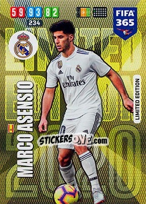Sticker Marco Asensio - FIFA 365: 2019-2020. Adrenalyn XL n. LE-MA - Panini