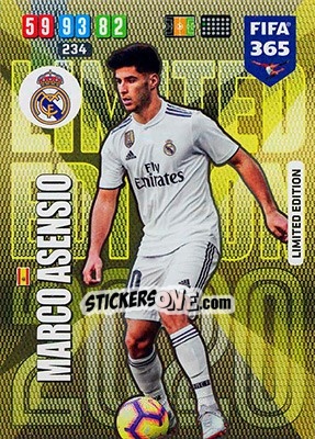 Figurina Marco Asensio - FIFA 365: 2019-2020. Adrenalyn XL - Panini