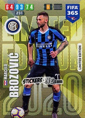 Sticker Marcelo Brozovic - FIFA 365: 2019-2020. Adrenalyn XL n. LE-MB - Panini