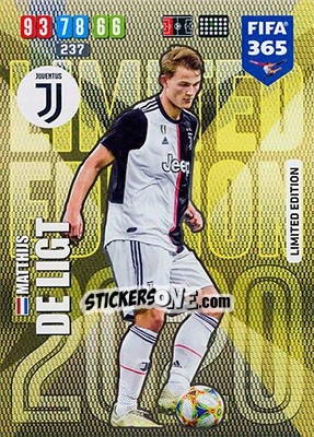 Sticker Matthijs de Ligt - FIFA 365: 2019-2020. Adrenalyn XL n. LE-MDL - Panini