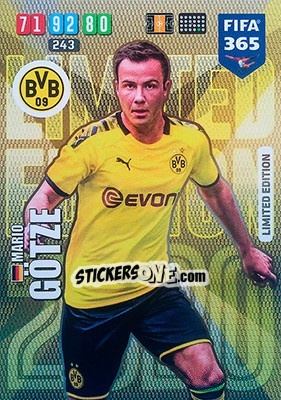 Cromo Mario Götze - FIFA 365: 2019-2020. Adrenalyn XL - Panini