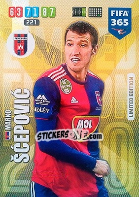 Sticker Marko Šcepovic - FIFA 365: 2019-2020. Adrenalyn XL n. LE-MSC - Panini