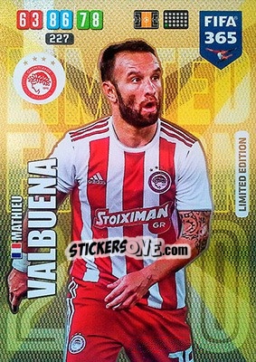 Cromo Mathieu Valbuena - FIFA 365: 2019-2020. Adrenalyn XL - Panini