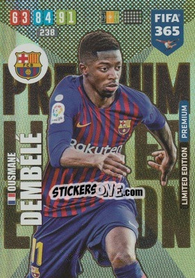 Sticker Ousmane Dembélé - FIFA 365: 2019-2020. Adrenalyn XL n. LE-OD - Panini