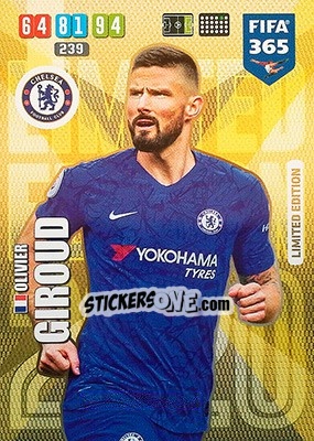 Sticker Olivier Giroud - FIFA 365: 2019-2020. Adrenalyn XL n. LE-OG - Panini