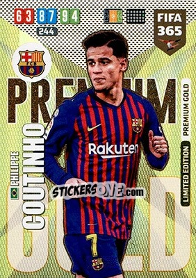Sticker Philippe Coutinho - FIFA 365: 2019-2020. Adrenalyn XL n. LE-PC - Panini