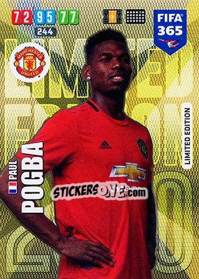 Sticker Paul Pogba - FIFA 365: 2019-2020. Adrenalyn XL n. LE-PP - Panini