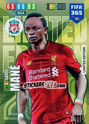 Sticker Sadio Mané - FIFA 365: 2019-2020. Adrenalyn XL n. LE-SM - Panini
