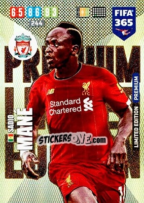 Sticker Sadio Mané - FIFA 365: 2019-2020. Adrenalyn XL n. LE-SMA - Panini