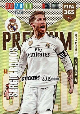 Sticker Sergio Ramos - FIFA 365: 2019-2020. Adrenalyn XL n. LE-SRA - Panini