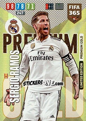 Cromo Sergio Ramos - FIFA 365: 2019-2020. Adrenalyn XL - Panini