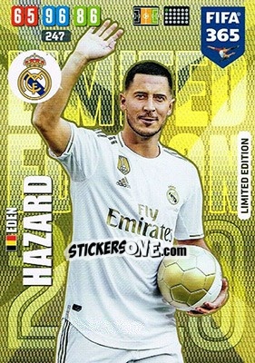 Sticker Eden Hazard - FIFA 365: 2019-2020. Adrenalyn XL n. XXL-EH - Panini