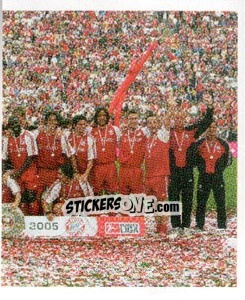 Cromo FC Bayern München Deutscher Meister 2005 (puzzle) - German Football Bundesliga 2005-2006 - Panini