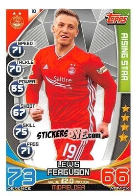 Sticker Lewis Ferguson - SPFL 2019-2020. Match Attax n. 10 - Topps