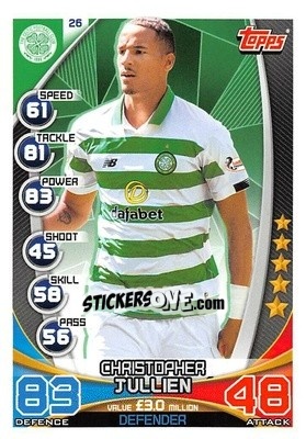 Sticker Christopher Julien - SPFL 2019-2020. Match Attax n. 26 - Topps