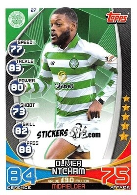 Figurina Olivier Ntcham - SPFL 2019-2020. Match Attax - Topps