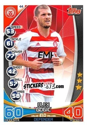 Sticker Alex Gogic - SPFL 2019-2020. Match Attax n. 44 - Topps