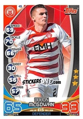 Sticker Aaron McGowan - SPFL 2019-2020. Match Attax n. 45 - Topps
