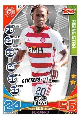 Sticker David Moyo - SPFL 2019-2020. Match Attax n. 50 - Topps
