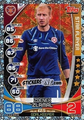 Sticker Zdenek Ziamal - SPFL 2019-2020. Match Attax n. 57 - Topps