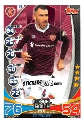 Sticker Michael Smith - SPFL 2019-2020. Match Attax n. 62 - Topps
