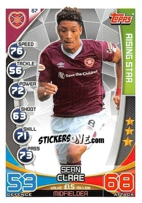 Sticker Sean Clare - SPFL 2019-2020. Match Attax n. 67 - Topps