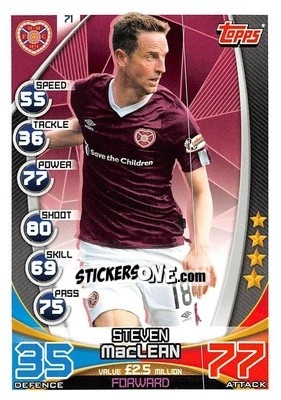 Cromo Steven MacLean - SPFL 2019-2020. Match Attax - Topps