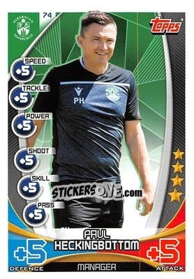 Sticker Paul Heckingbottom - SPFL 2019-2020. Match Attax n. 74 - Topps