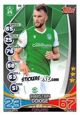 Sticker Christian Doldge - SPFL 2019-2020. Match Attax n. 88 - Topps