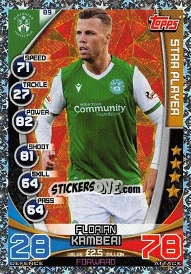 Sticker Florian Kamberi - SPFL 2019-2020. Match Attax n. 89 - Topps