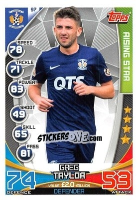 Sticker Greg Taylor - SPFL 2019-2020. Match Attax n. 97 - Topps