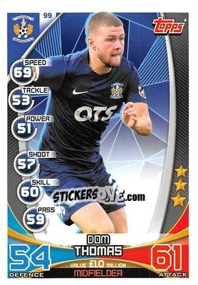 Sticker Dom Thomas - SPFL 2019-2020. Match Attax n. 99 - Topps