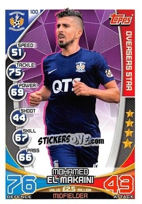 Sticker Mohamed El Makrini - SPFL 2019-2020. Match Attax n. 100 - Topps