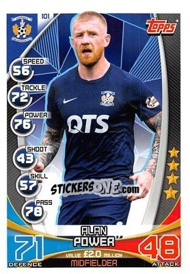Sticker Alan Power - SPFL 2019-2020. Match Attax n. 101 - Topps