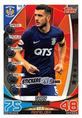 Sticker Gary Dicker - SPFL 2019-2020. Match Attax n. 102 - Topps