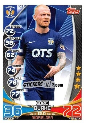 Sticker Chris Burke - SPFL 2019-2020. Match Attax n. 103 - Topps