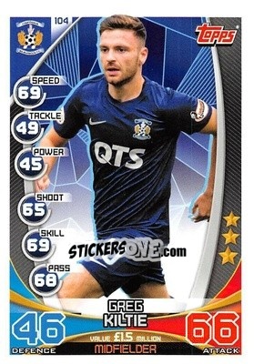 Sticker Greg Kiltie - SPFL 2019-2020. Match Attax n. 104 - Topps