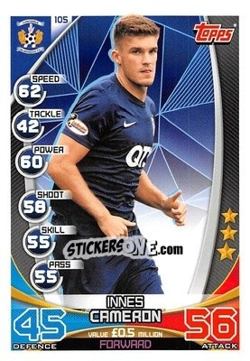 Sticker Innes Cameron - SPFL 2019-2020. Match Attax n. 105 - Topps