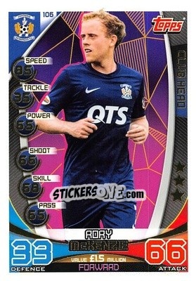 Sticker Rory McKenzie - SPFL 2019-2020. Match Attax n. 106 - Topps