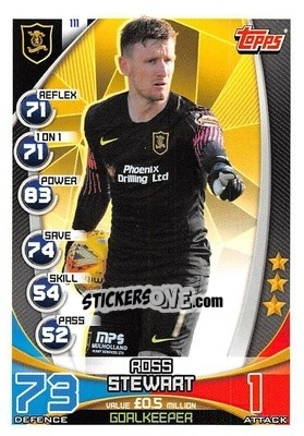 Sticker Ross Stewart - SPFL 2019-2020. Match Attax - Topps