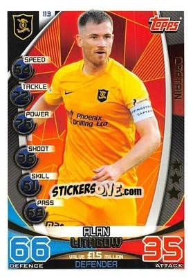 Sticker Alan Lithgow - SPFL 2019-2020. Match Attax n. 113 - Topps