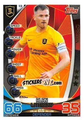 Sticker Alan Lithgow - SPFL 2019-2020. Match Attax - Topps