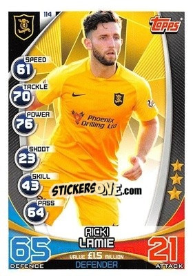 Cromo Ricki Lamie - SPFL 2019-2020. Match Attax - Topps