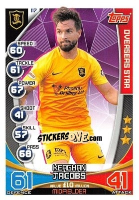Sticker Keaghan Jacobs - SPFL 2019-2020. Match Attax n. 117 - Topps