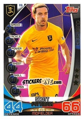 Sticker Scott Pittman - SPFL 2019-2020. Match Attax n. 119 - Topps
