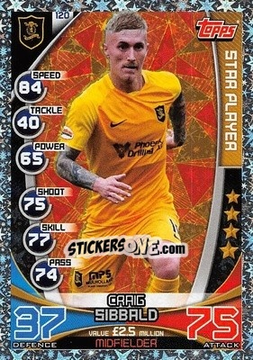 Sticker Craig Sibbald - SPFL 2019-2020. Match Attax n. 120 - Topps