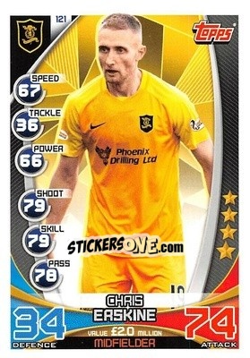 Sticker Chris Erskine - SPFL 2019-2020. Match Attax n. 121 - Topps