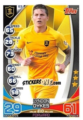 Sticker Lyndon Dykes - SPFL 2019-2020. Match Attax n. 123 - Topps