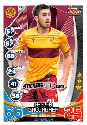 Sticker Declan Gallagher - SPFL 2019-2020. Match Attax n. 133 - Topps